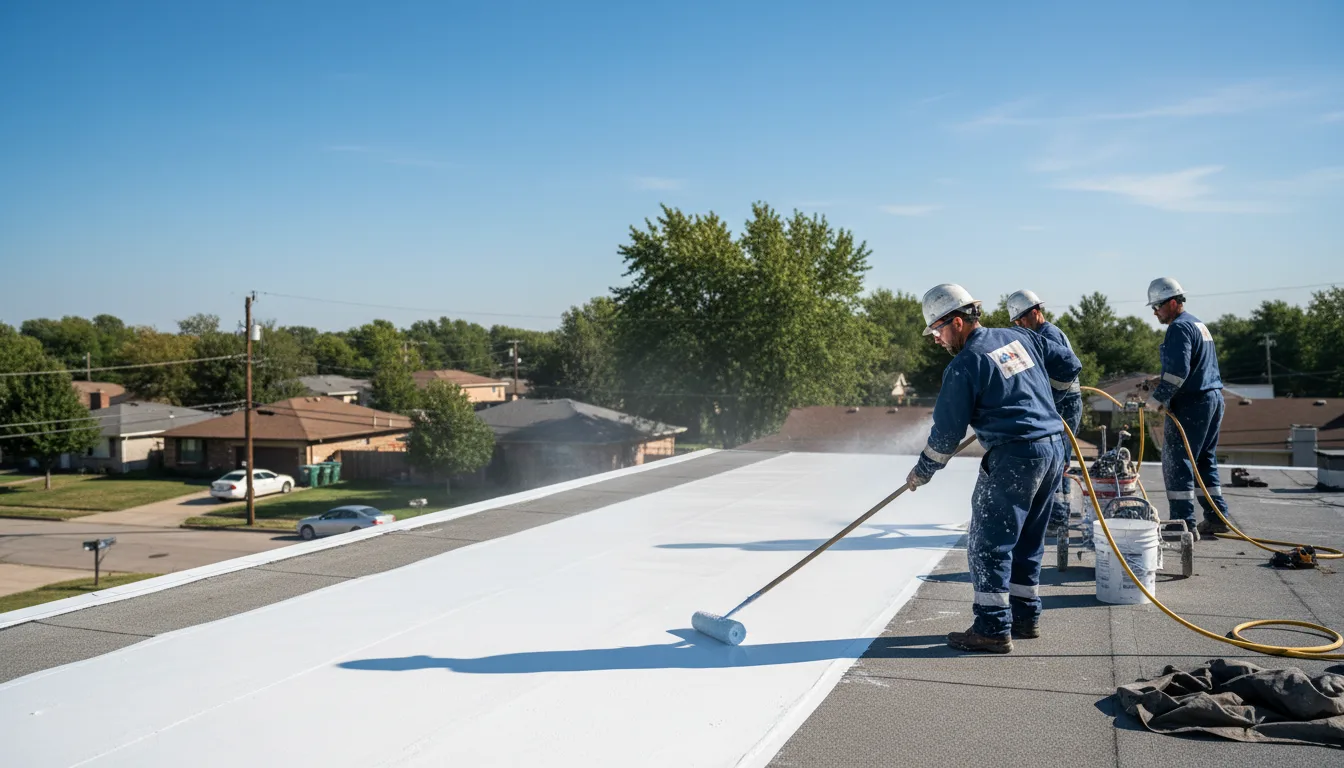 Commercial roof coating in Schwenksville, PA near me